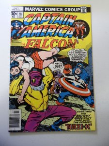 Captain America #211 (1977) FN Condition writing in ink bc