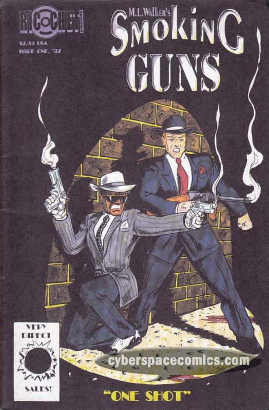 Smoking Guns: One Shot #1 VF- ricochet graphics 1997 M.L. WALKER indy comic