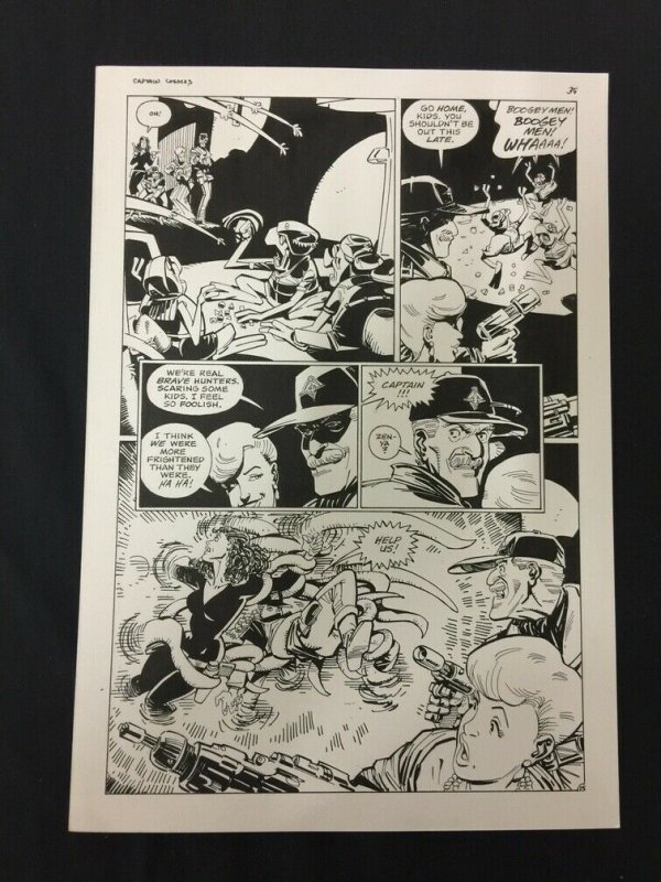 Captain Cosmos Page 35 Original Art Joe Stanton Nicola Cuti Space Opera