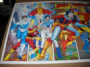 1987 Hero Comics Poster 16 x 22 vf/nm 