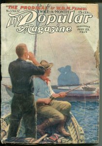 Popular Magazine 7/23/1915-advennture pulp-GOOD