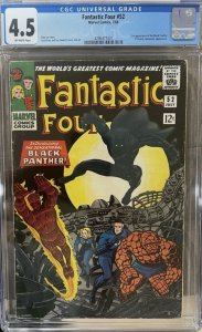 Fantastic Four #52 Marvel Comics July 1966 CGC 4.5