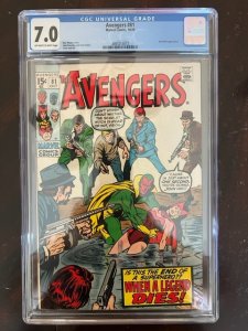 The Avengers #81 (1970) - CGC 7.0