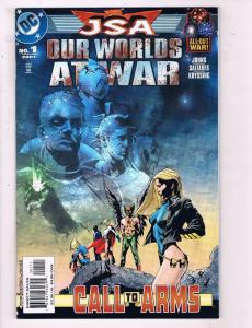 JSA Our Worlds At War #1 VF DC Call To Arms Comic Book Johns 2001 DE10