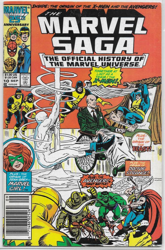 Marvel Saga  : Official History of the Marvel Universe   #10 FN
