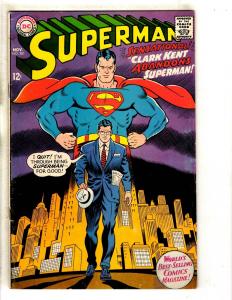 Superman # 201 FN- DC Silver Age Comic Book Batman Flash Wonder Woman Arrow JL9