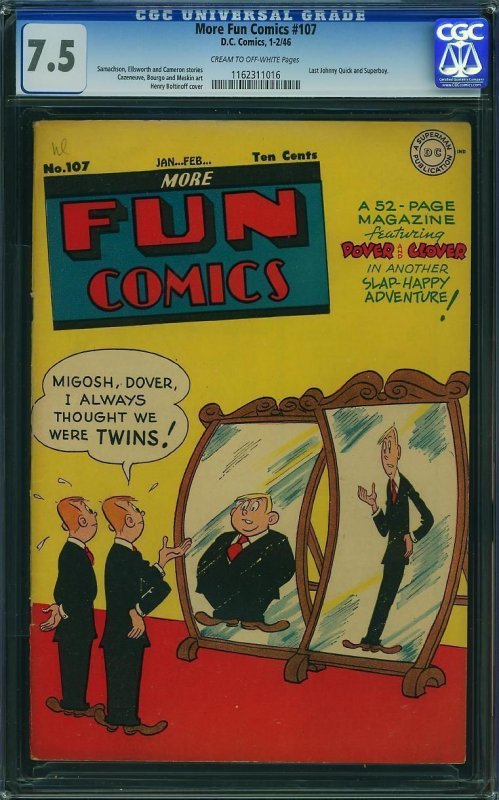 More Fun Comics #107 (1946) CGC 7.5 VF-