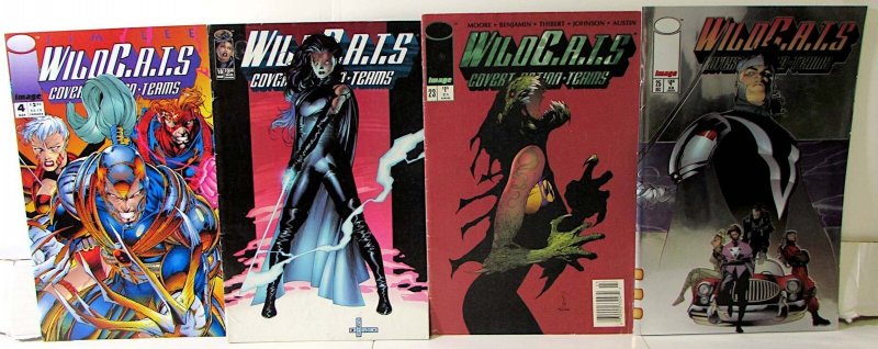 WildCats Covert Action Teams Lot 4 #4, 18, 23, 25 1993 Image Zealot Comics