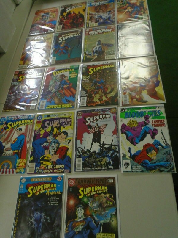 Superman Annual Comic Lot 35 different books average 8.0 VF (years vary)