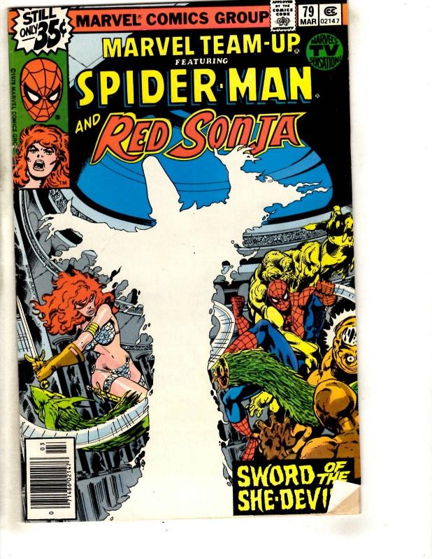 10 Marvel Team-Up Comic Books # 60 62 66 67 69 72 74 75 76 79 Spider-Man CR58