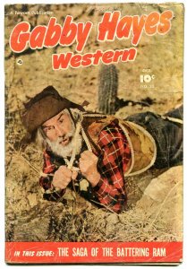 Gabby Hayes Western #28 1950- Young Falcon- Fawcett Golden Age VG