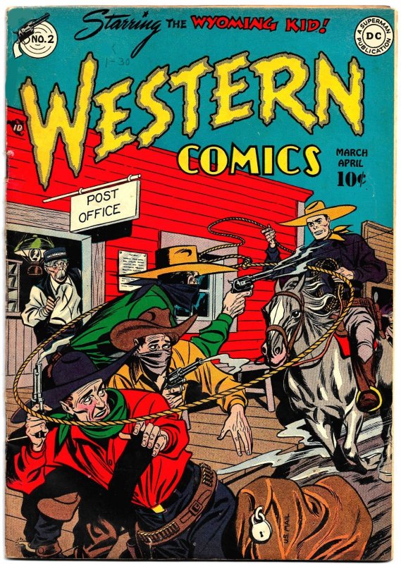 WESTERN COMICS #2 (Mar1948) 8.0 VF  DC's 1st Cowboy Title! The Wyoming K...