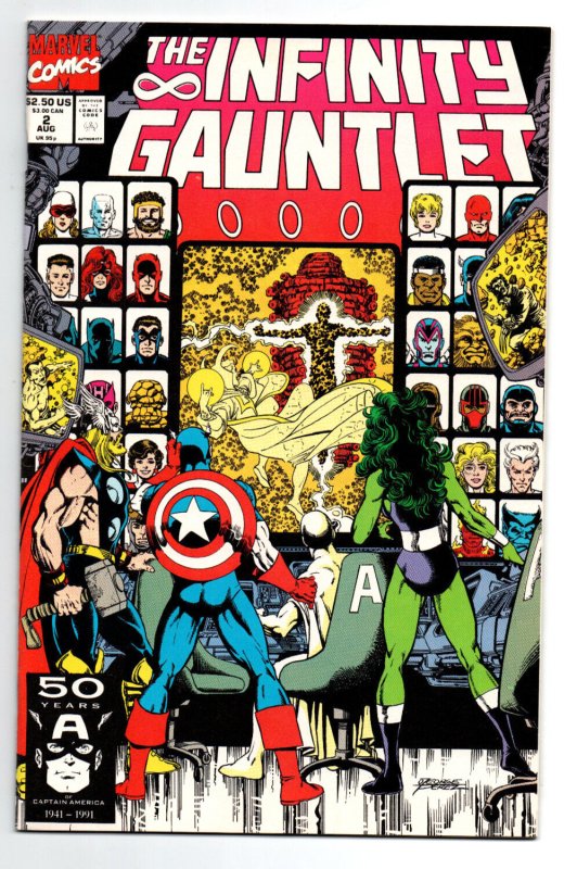 The Infinity Gauntlet #1 2 3 4 5 & 6 Complete Set - 1991 - VF/NM-NM 