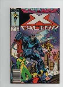 X-Factor #25 - Awesome Apocalypse Action Cover - 1988 (Grade 7.5) WH