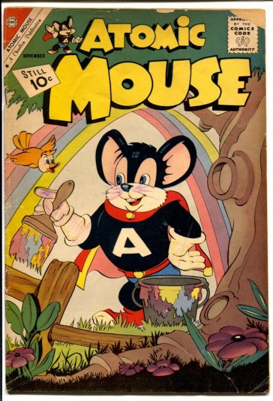 Atomic Mouse #45 1961-Charlton-Superhero funny animals-Atomic Rabbit-G