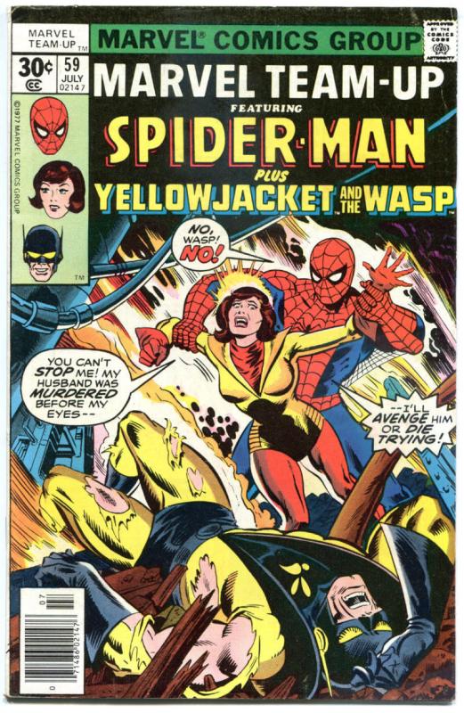 MARVEL TEAM-UP #59 60 61 62, FN/VF, Spider-Man, Wasp Ms Marvel, 1972, 4 issues