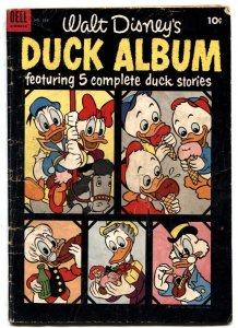 Walt Disney's Duck Album- Four Color Comics #586 -ice cream cover G/VG