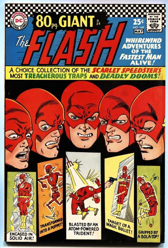 FLASH #169 GIANT INFANTINO ART SUPER-GORILLA 1967! ORIGIN ISSUE-VF