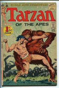 TARZAN #207 1971-DC-EDGAR RICE BURROUGHS-JOE KUBERT ART-tarzan origin-vf/nm