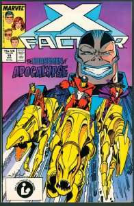 X-Factor 19 NM+ 9.6 2nd Apocalype on Cover Marvel 1987