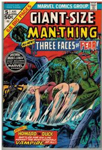 MAN THING (1974) GS  5 GD+ Gerber/ Brunner HOWARD the D