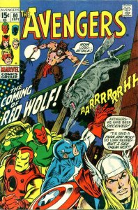 Avengers, The #80 FN ; Marvel | 1st Red Wolf