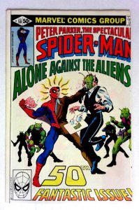 Spectacular Spider-Man #50 (1980) VF/NM Aliens Marvel