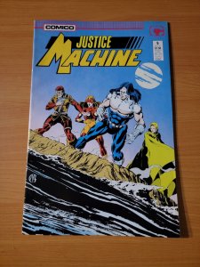 Justice Machine #5 ~ NEAR MINT NM ~ 1987 Comico Comics