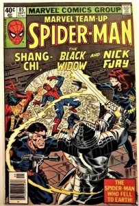 Marvel Team-Up #85 Spider-Man & Shang Chi Black Widow  1979 VF Non-Stock Photo