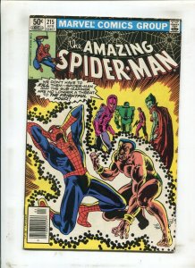 AMAZING SPIDER-MAN #215 (8.0) SUB-MARINER, NEWSSTAND!! 1981