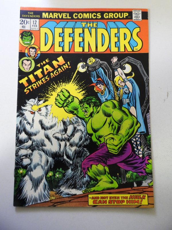 The Defenders #12 (1974) FN Condition