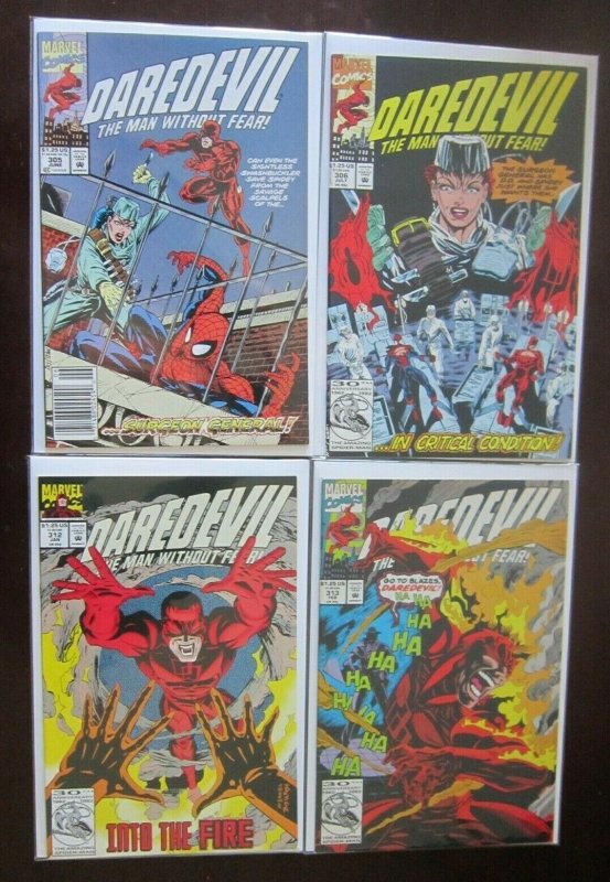 Daredevil comic lot from #300 end #342 all 27 different books 8.0 VF (1992)