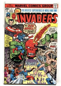 The Invaders #5 1975- comic book-Marvel Bronze Age- Red Skull