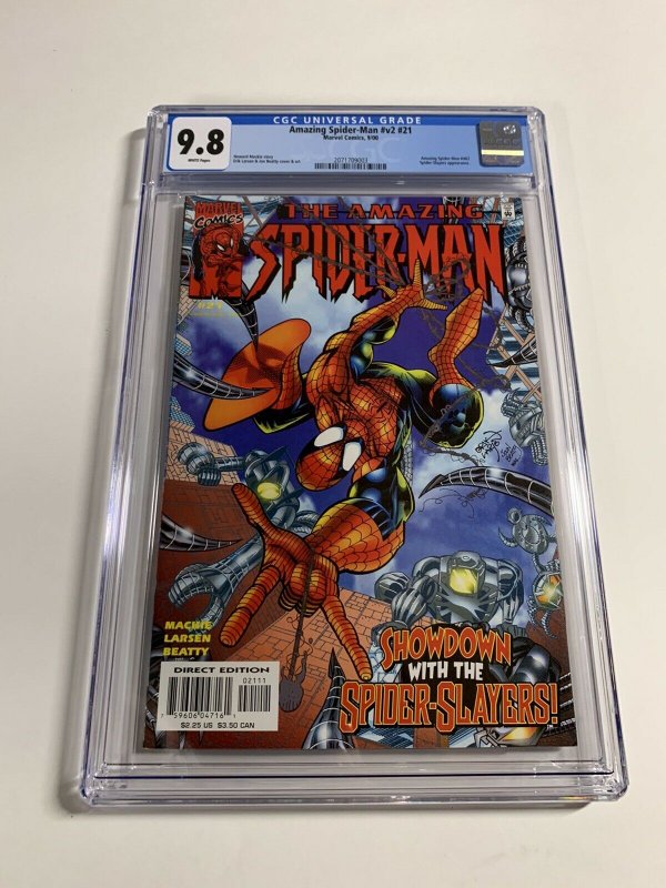 Amazing Spider-man V Vol Volume 2 # 21 Cgc 9.8 White Pages Marvel Legacy 462