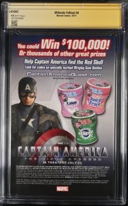 Ultimate Fallout (2011) #4 ( CGC 9.8 SS) Signed Mark Bagley * 1st Mile Morales