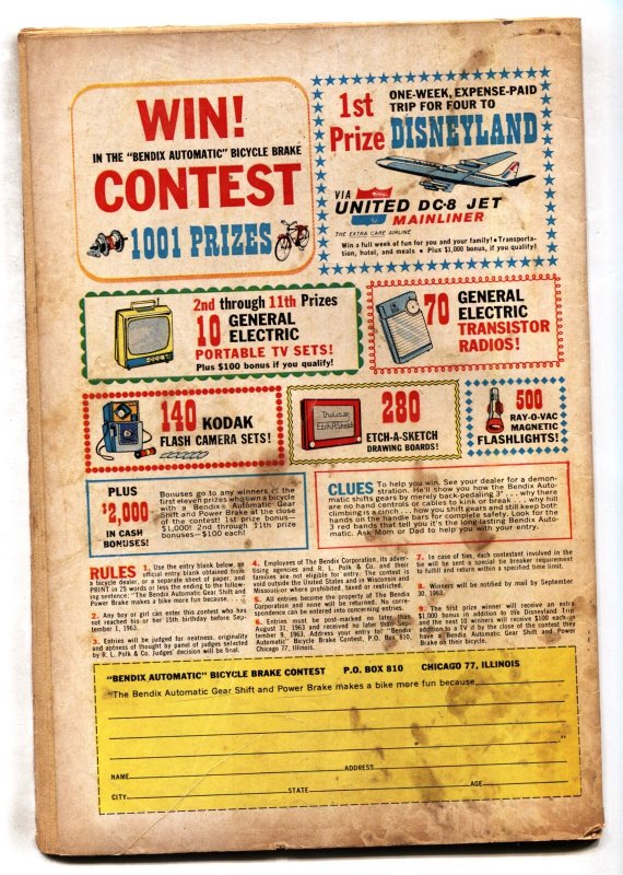 Archie #140--1963--Surfboard cover--Silver Age--comic book