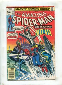 Amazing Spider-Man #171 - Guest Starring Nova/Newsstand (6.5) 1977