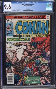 Conan the Barbarian #71 (Marvel, 1977) CGC 9.6