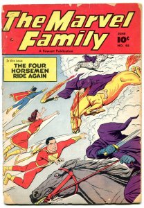 The Marvel Family #48 1950- Golden Age- Four Horsemen- G