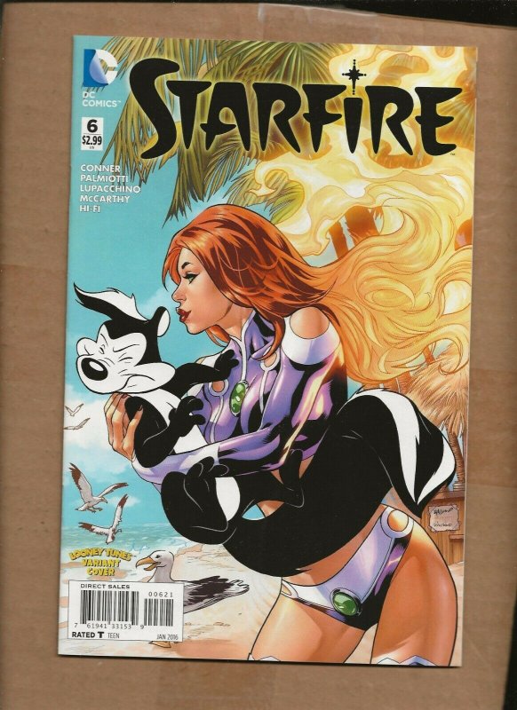 STARFIRE #6 PEPE LEPEW LOONEY TUNES VARIANT COVER DC COMICS LE PEW