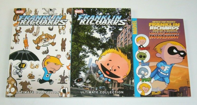 Franklin Richards Son of a Genius Ultimate Collection #1-2 + Not So Secret set