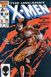 The Uncanny X-Men #212 Wolverine Cover (1986)Comic Book FN- 5.5