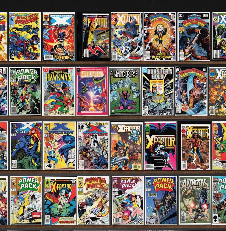 Huge Lot 150+ Comics with X-Factor, Power Pack, Excalibur, Booster Gold & More!