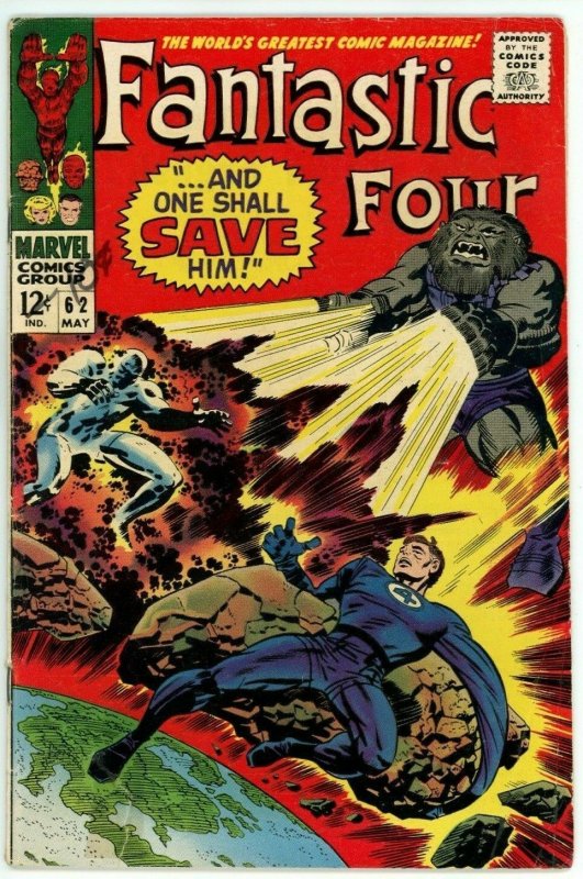 Fantastic Four #62 (1962) - 4.0 VG *1st Appearance Blastaar*