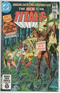 NEW TEEN TITANS #13, VF/NM Perez Doom Patrol DC 1980 1981  more in store