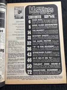 1978 FAMOUS MONSTERS Magazine #143 FN+ 6.5 Star Wars / Alien Horrors / Mummy