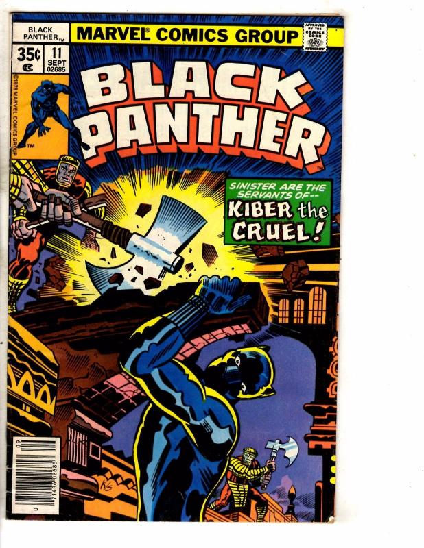 Black Panther #11 VG Marvel Comic Book Jack Kirby Avengers Hulk Thor Iron M J252
