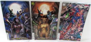 Justice League Lot 3 #35 B, 36 B, Action 1016 2020 DC 9.4 NM Year Villain Comics