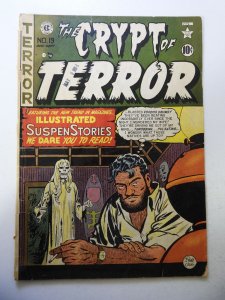 Crypt of Terror #19 (1950) FR/GD cond 2/3 book length cumulative spine split