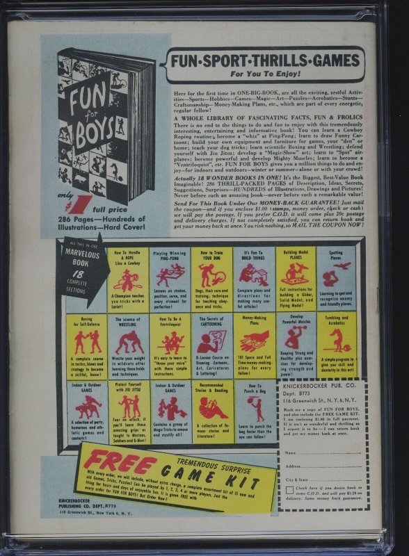 ACTION COMICS #65 - CGC-7.0, OW-W - Superman - Golden Age